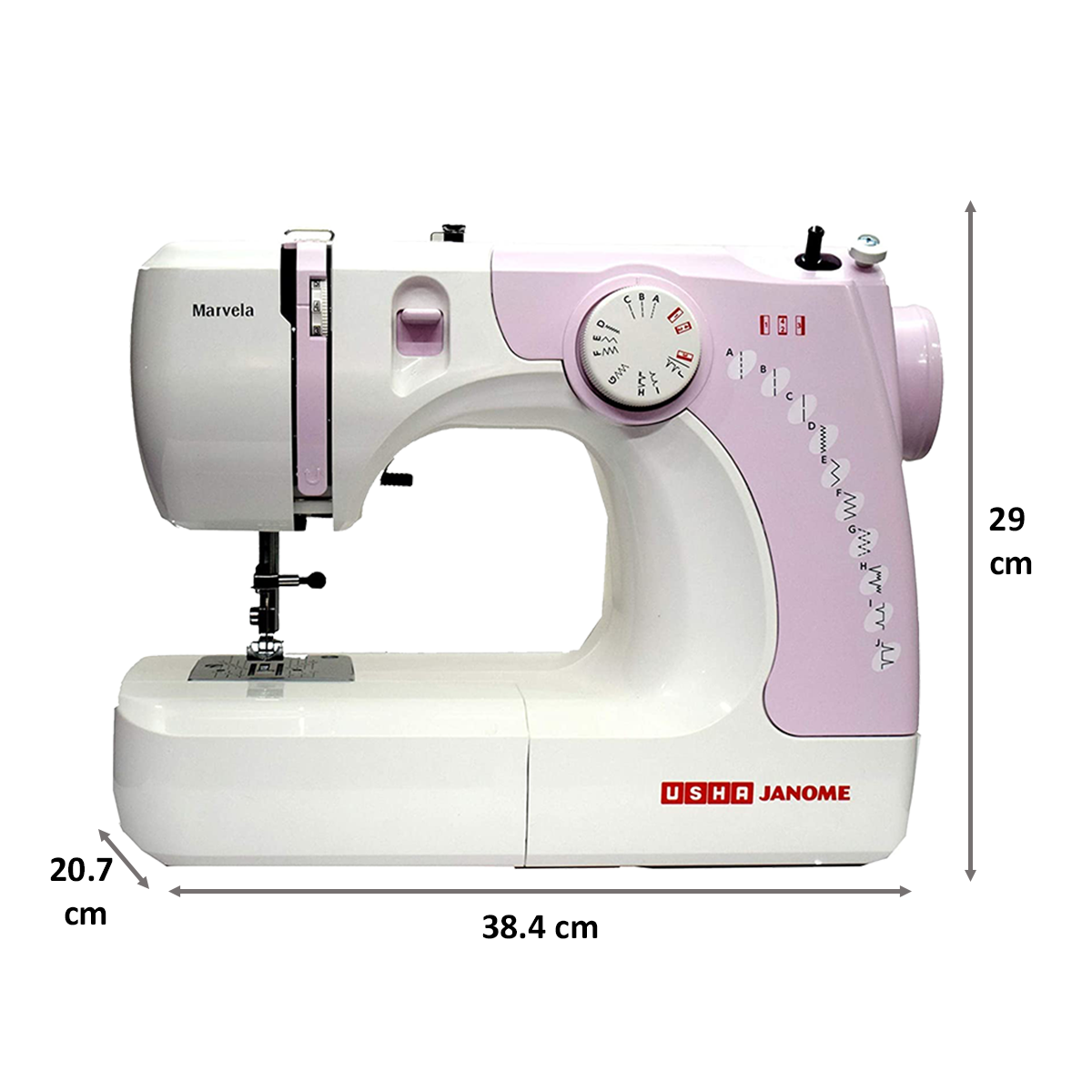 Buy Usha Marvela Sewing Machine (20118000006, Pink) Online Croma